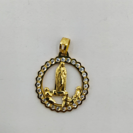 MEDALHA OURO AMARELO 19K