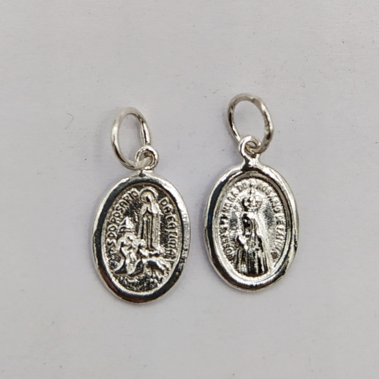 MEDALHA PRATA RODEADA