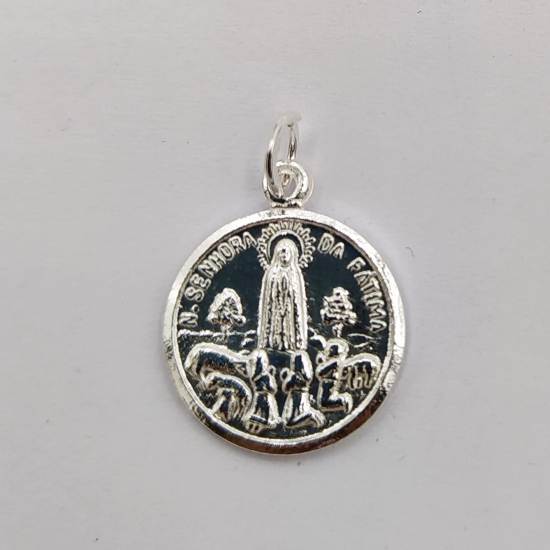 MEDALHA PRATA RODEADA