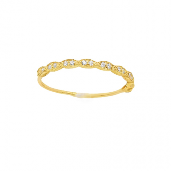 ANEL OURO AMARELO 19K