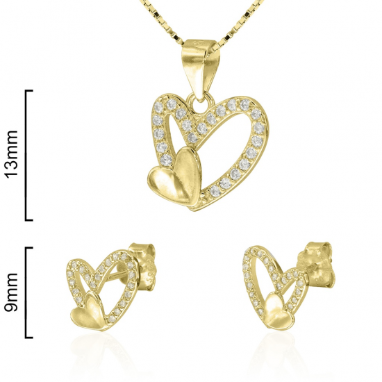 CONJUNTO PRATA DOURADA