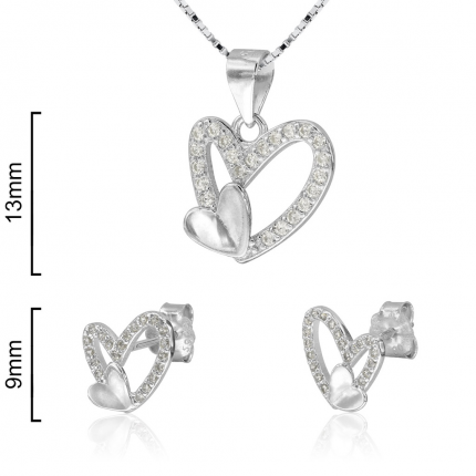 CONJUNTO PRATA RODEADA