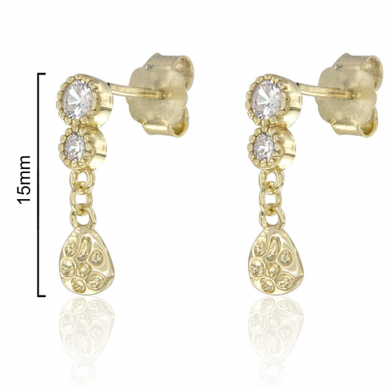 BRINCOS PRATA RODEADA