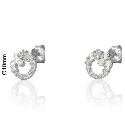 BRINCOS PRATA RODEADA BRINCOS PRATA RODEADA