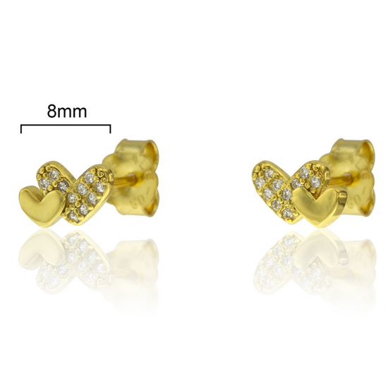 BRINCOS PRATA DOURADO