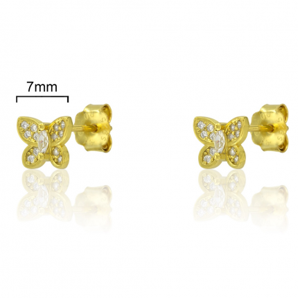 Brincos Prata Dourada