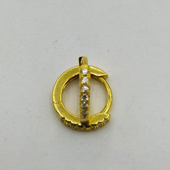 ARGOLA PRATA DOURADA
