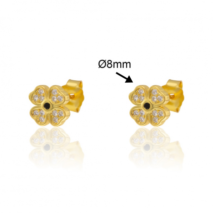 BRINCOS PRATA DOURADA