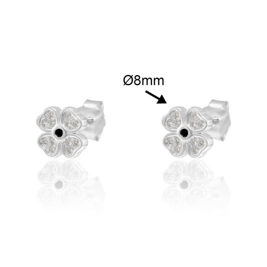 BRINCOS PRATA RODEADA