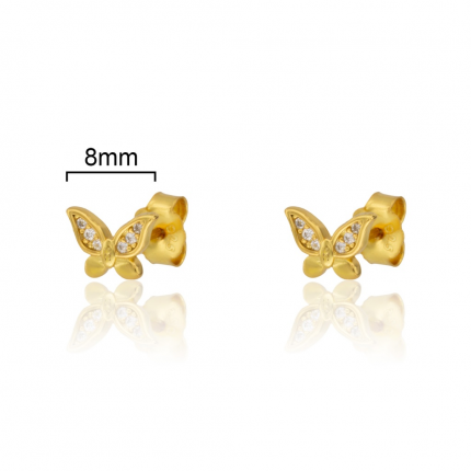 BRINCOS PRATA DOURADA