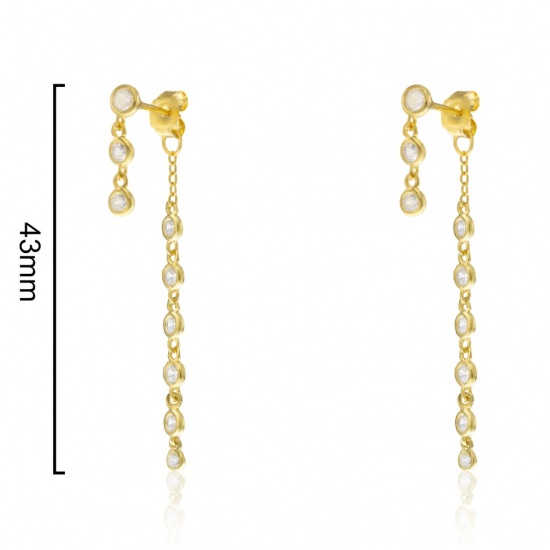 BRINCOS PRATA DOURADA