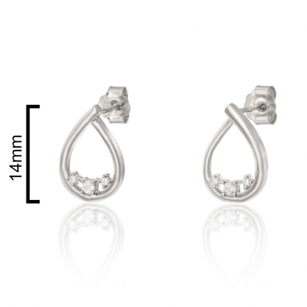 BRINCOS PRATA RODEADA