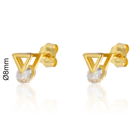 BRINCOS PRATA DOURADA