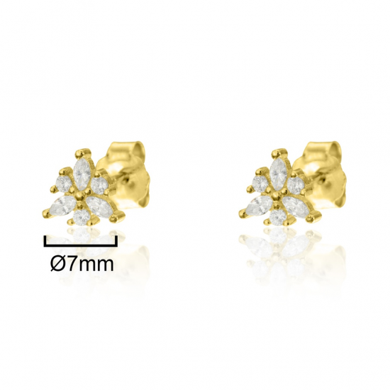 BRINCOS PRATA DOURADA