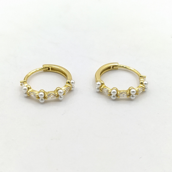 ARGOLAS PRATA DOURADA