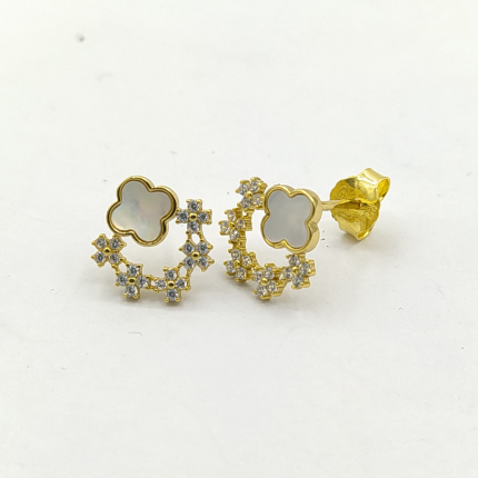 Brincos Prata Dourada