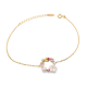 PULSEIRA PRATA DOURADA