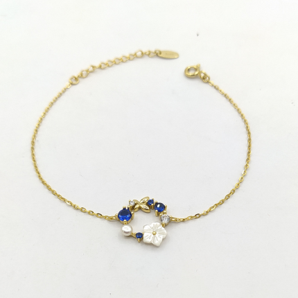 PULSEIRA PRATA DOURADA