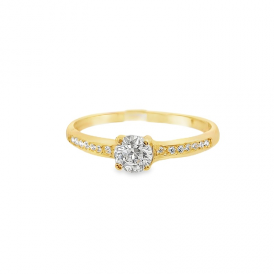 ANEL OURO AMARELO 19K