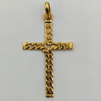 CRUZ OURO AMARELO 19K