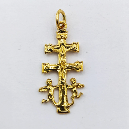 CRUZ OURO AMARELO 19K