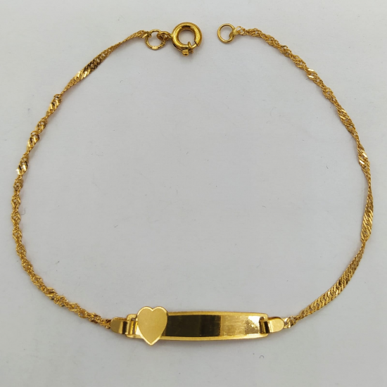 PULSEIRA CRIANÇA OURO AMARELO 9K PULSEIRA CRIANÇA OURO AMARELO 9K
