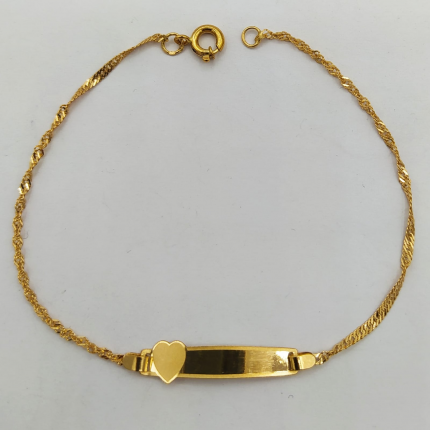 Pulseira Criança Ouro Amarelo 9k Pulseira Criança Ouro Amarelo 9k