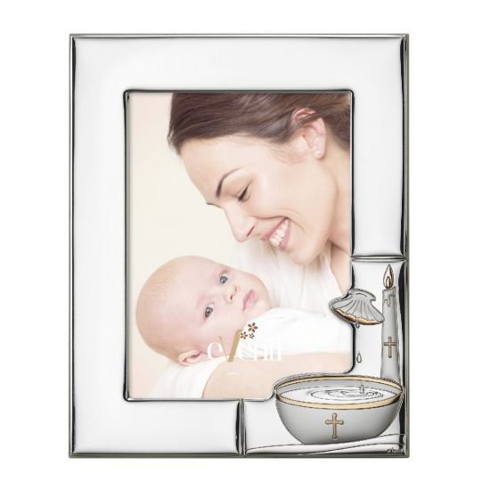 MOLDURA PRATA BILAMINADA