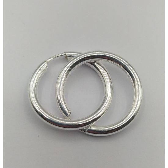 ARGOLA PRATA RODEADA