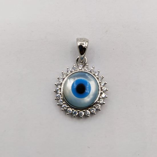 MEDALHA PRATA RODEADA