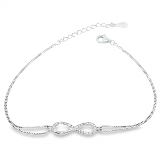 PULSEIRA DE PRATA RODEADA