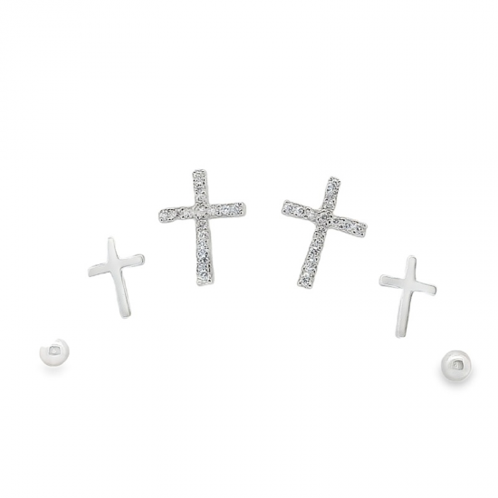 BRINCOS PRATA RODEADA