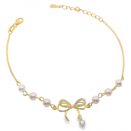 PULSEIRA DE PRATA DOURADA OU RODEADA