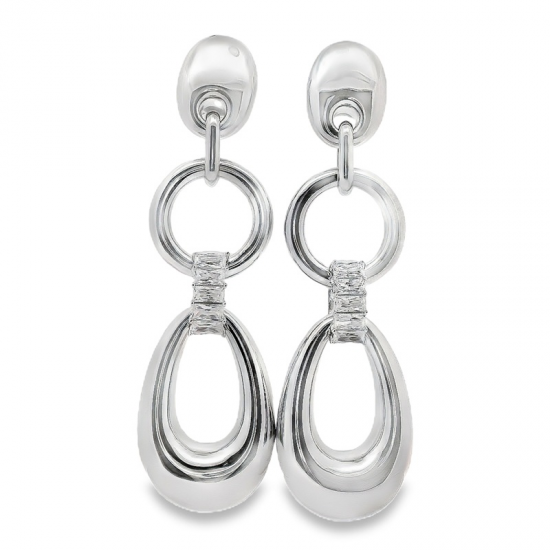 BRINCOS PRATA RODEADA OU DOURADA