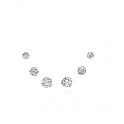 BRINCOS PRATA RODEADA