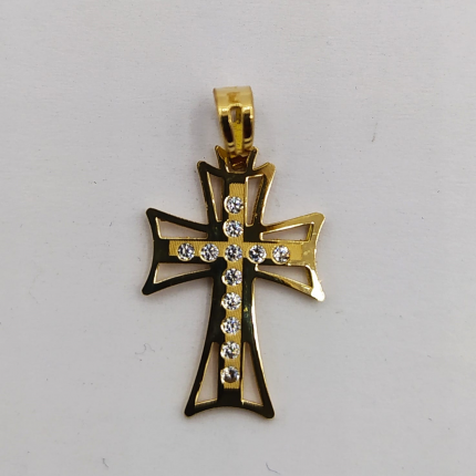 CRUZ OURO AMARELO 19K