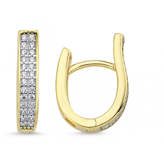 BRINCOS PRATA DOURADA