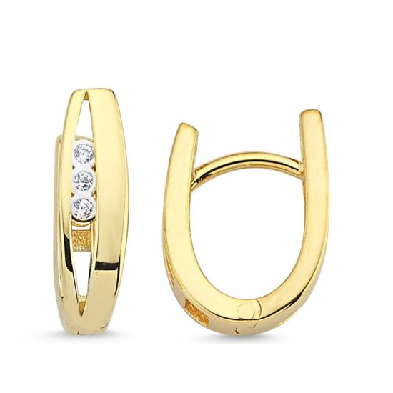 BRINCOS PRATA DOURADA