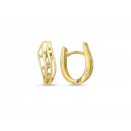 BRINCOS PRATA DOURADA