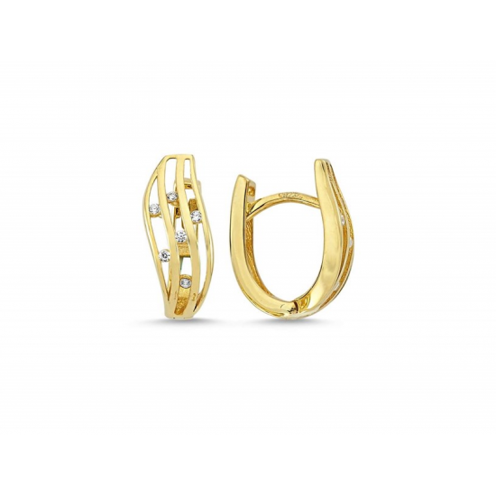 BRINCOS PRATA DOURADA