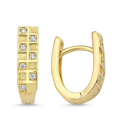 BRINCOS PRATA DOURADA