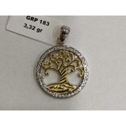 MEDALHA PRATA BICOLOR