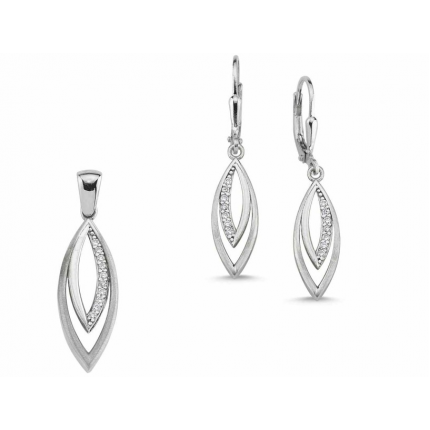 BRINCOS PRATA RODEADA