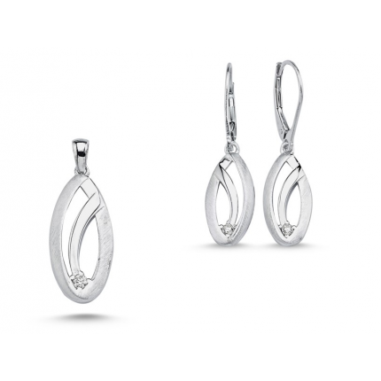 BRINCOS PRATA RODEADA