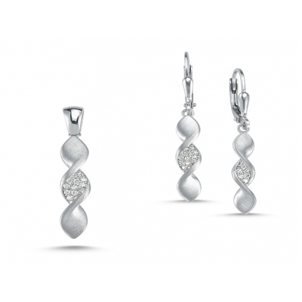 BRINCOS PRATA RODEADA