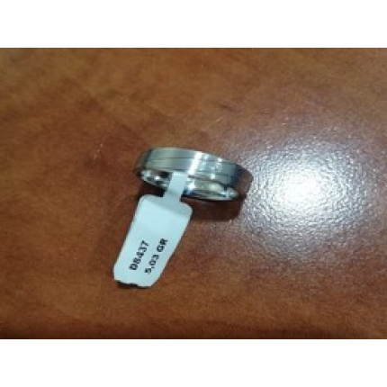 ALIANÇA PRATA RODEADA