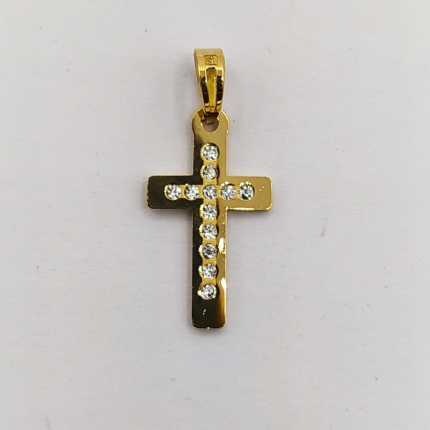 CRUZ OURO AMARELO 19K