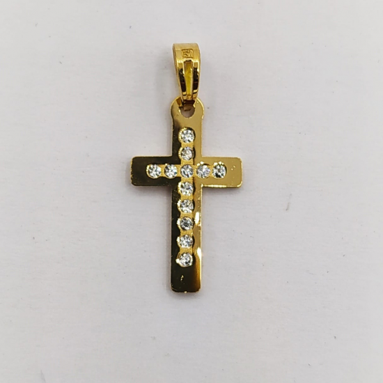 CRUZ OURO AMARELO 19K