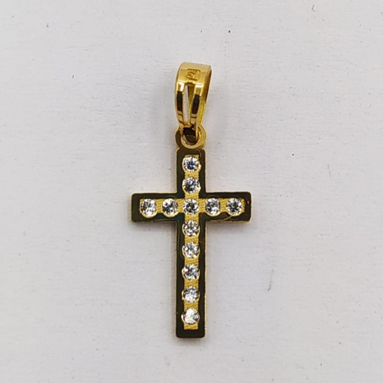 CRUZ OURO AMARELO 19K