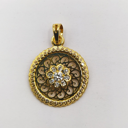 MEDALHA OURO AMARELO 19K